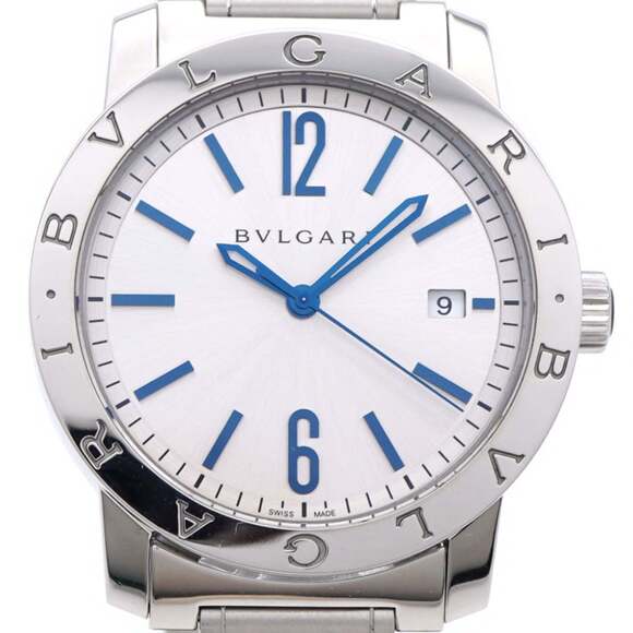 Like new Bvlgari Date BB39S Automatic Watch in Stainless Steel and Silver (01...